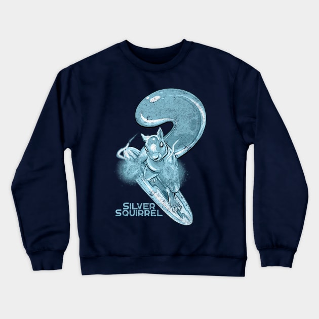 Silver Squirrel - silver Crewneck Sweatshirt by ThirteenthFloor